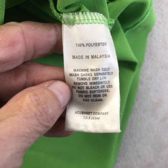 Footjoy Mens Polo Shirt Size L Green Short Sleeve Collared Golf Shirt - Picture 10 of 15